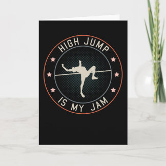 Hög jump-Jumper - Gått Athletics Retro Kort