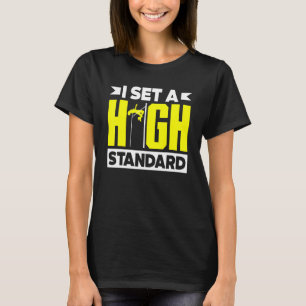 Hög jump-Jumper-spår och Fält-citat T Shirt