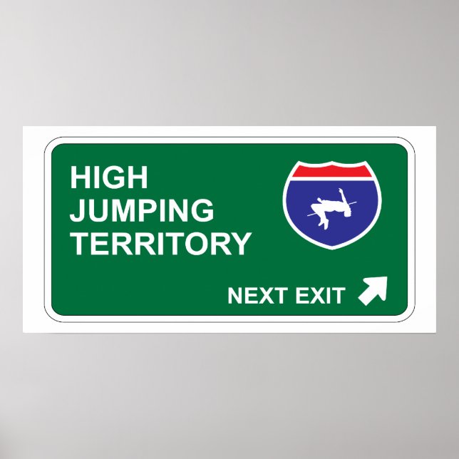 Hög Jumping Next Exit Poster (Framsidan)