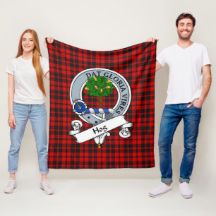 Hog Klan Badge Tartan Play Fleecefilt