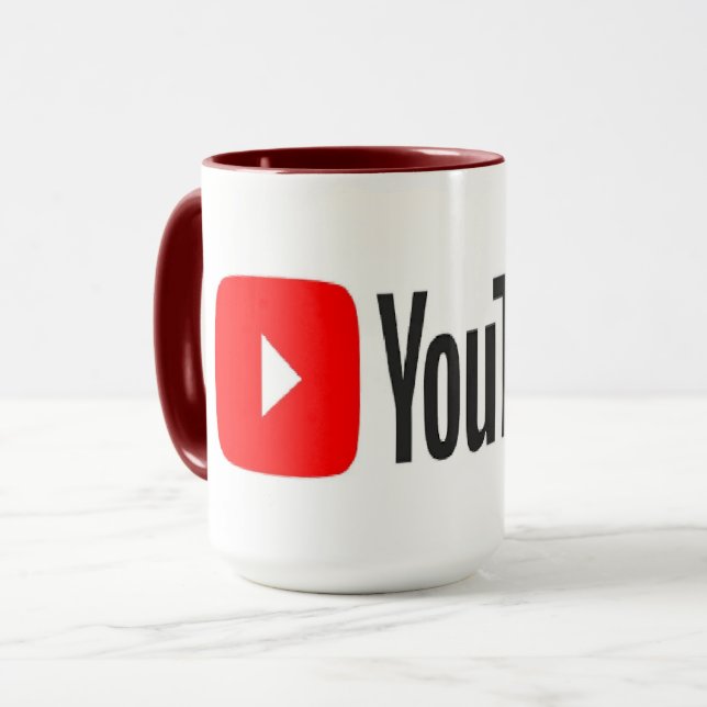 Hög kvalitet på YouTube Mugg (Framsida vänster)