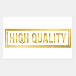 Hög kvalitet rektangulärt klistermärke