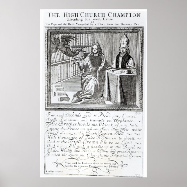 Hög kyrkan Champion, Plead his own Poster (Framsidan)