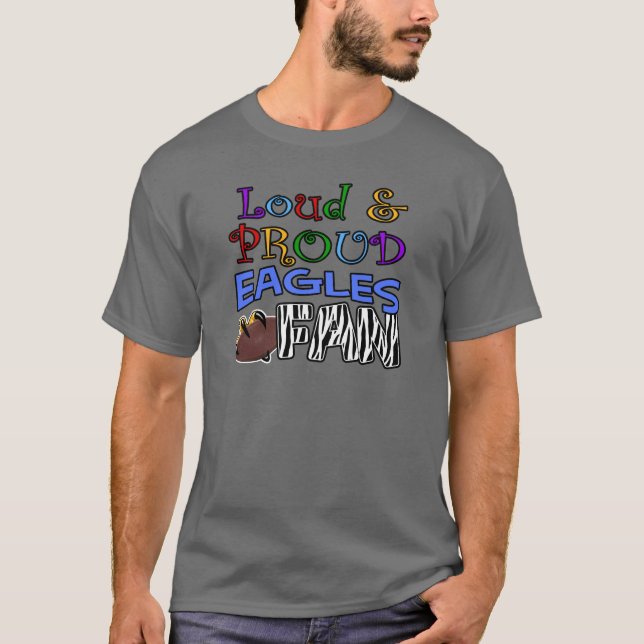 Hög ljudnivå Örn Fan T-shirt (Framsida)