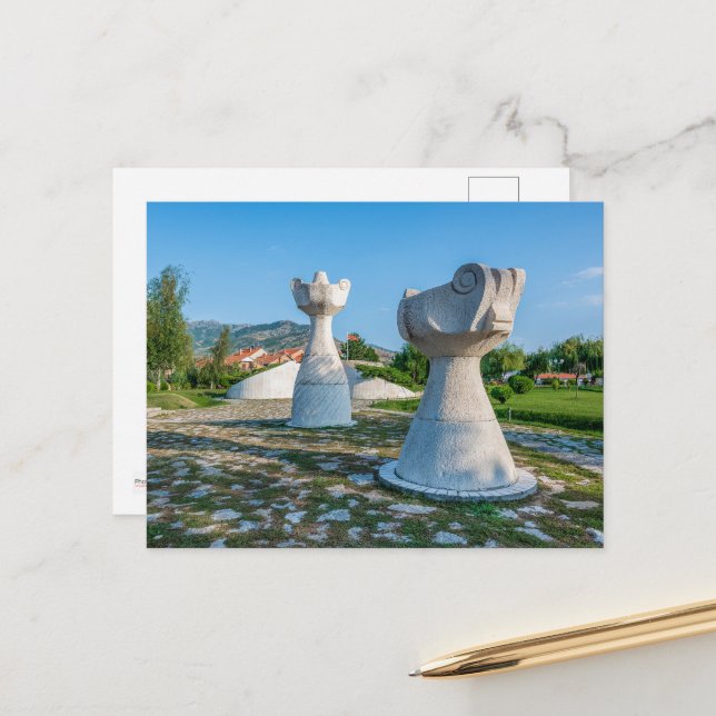 Hög med de Obesegrade, Prilep, Makedonien vykort (Fram/Back In Situ)