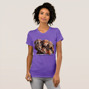 Hög med wienerhund T-shirt