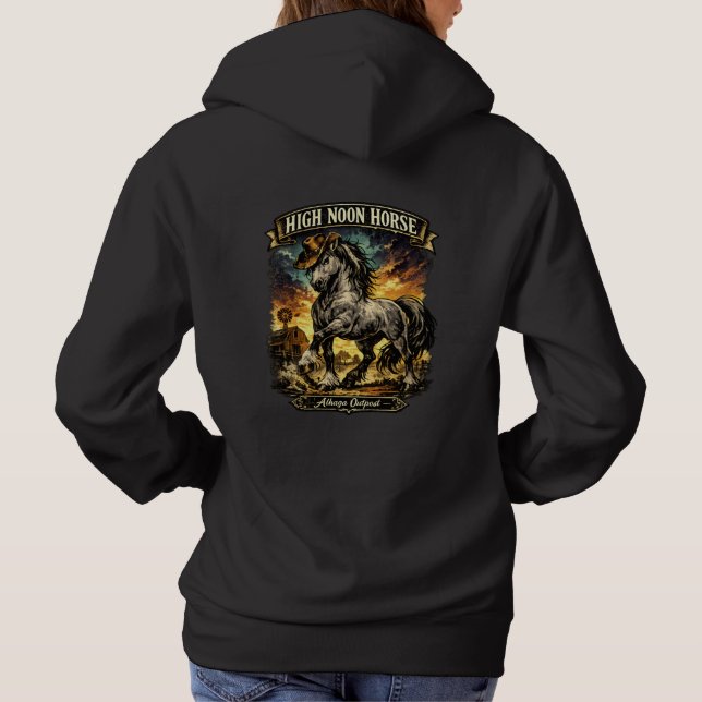 Hög middagshäst -  t shirt (Baksida)