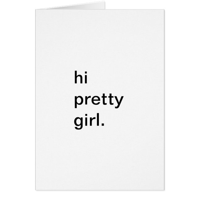 hög nätt girl. OBS kort (Framsidan)