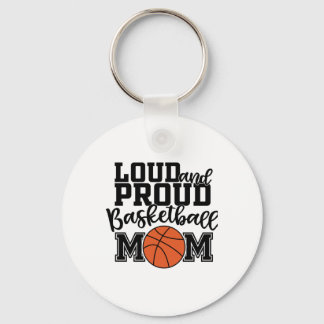 Hög och stolt basketmamma nyckelring