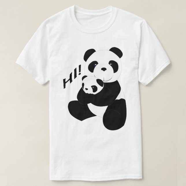 Hög Panda T Shirt (Design framsida)