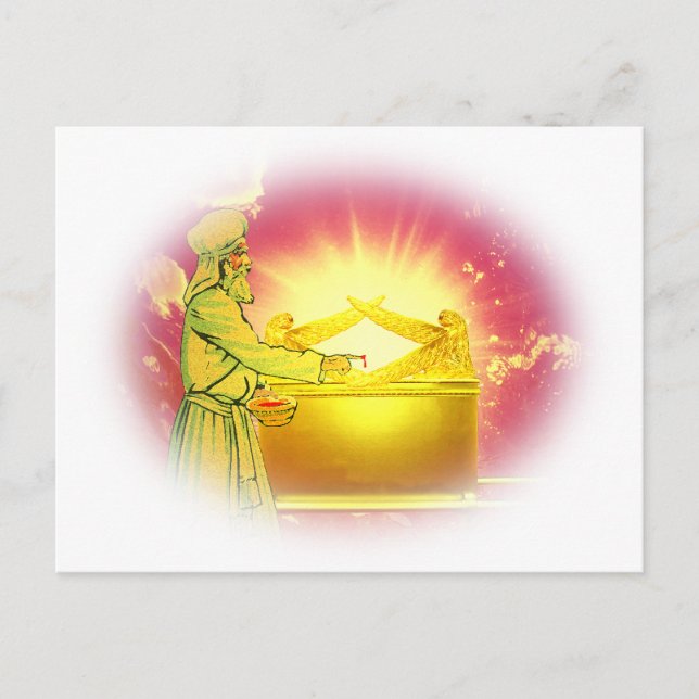 Hög prioritet som använder blod vykort (Framsida)