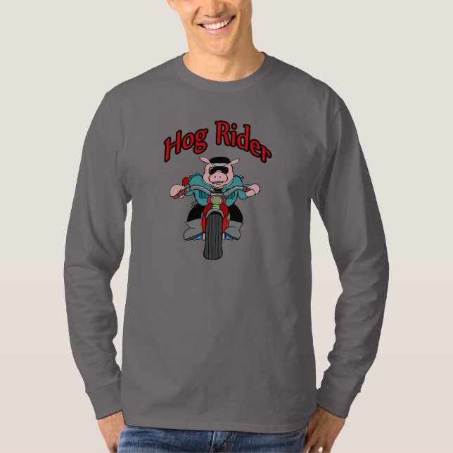 Hog Rider Motorcykel T Shirt (Framsida)