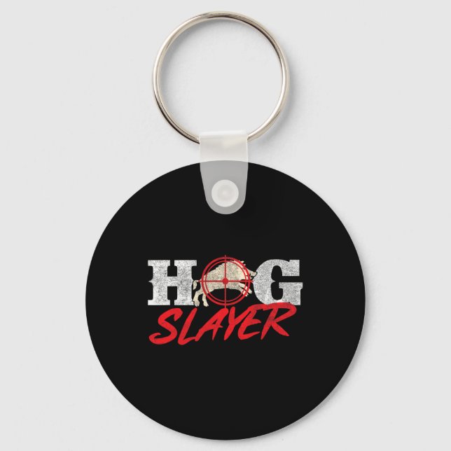 Hog Sayer - Boar Hunting Vild Hog Hunter Nyckelring (Framsida)