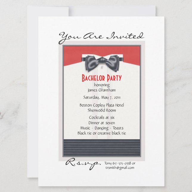 Hög societet  inbjudningar (Framsida)