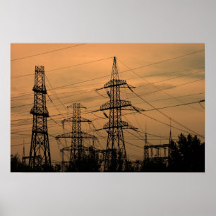 Hög spänning poster