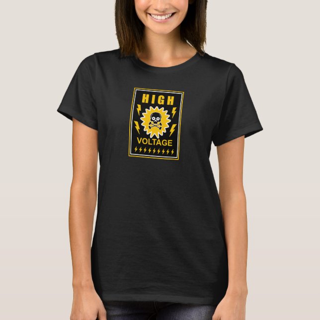 Hög spänning t shirt (Framsida)