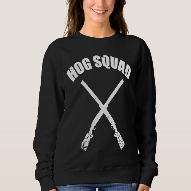 Hog Squad for Hog Hunting Buddies Chasing Wild Boa T Shirt (Framsida)