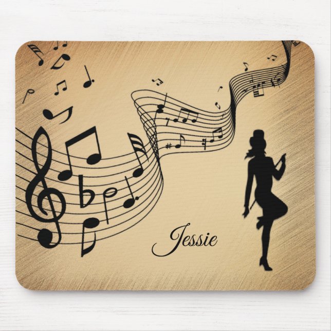 Hög stegdans till den anpassade musiken musmatta (Framsidan)