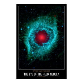 Hög strålasstronomi Öga vid Helix Nebula Perfect Poster