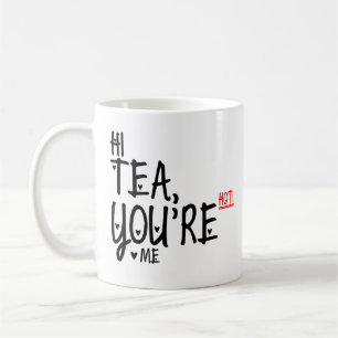 Hög Tea hoas du mig! Rolig Tea citerar Teaälskar Kaffemugg