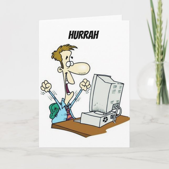 ****HÖG TECH**** 40 BIRTHDAY ÖNSKEMÅL KORT (Framsida)