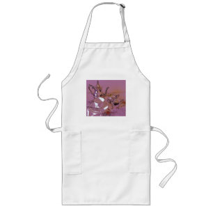 Hög tekaféram långt förkläde