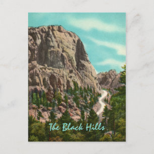 Hög till Mt. Rushmore Vintage Postcard Vykort