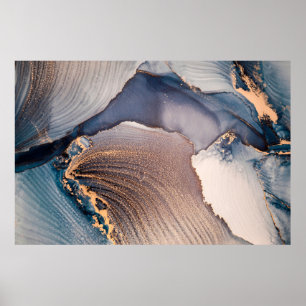 Hög upplösning. Luxi abstrakt - vätskekonsthämtnin Poster