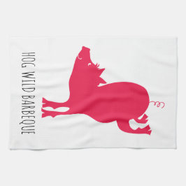 Hog Wild Barbeque Köks handduk Kökshandduk