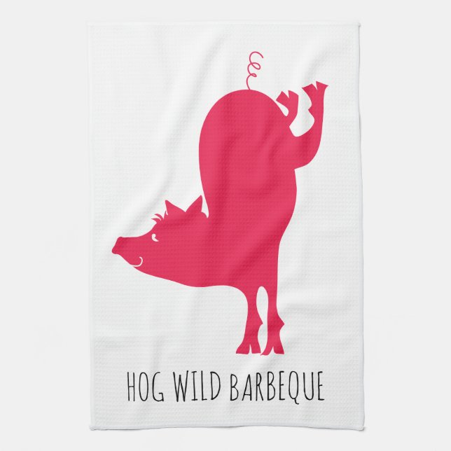 Hog Wild Barbeque Köks handduk Kökshandduk (Vertikal)