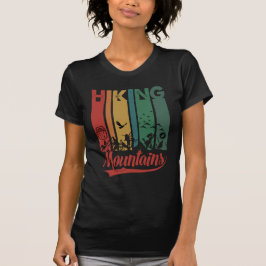 Höga berg Retro Stil T Shirt