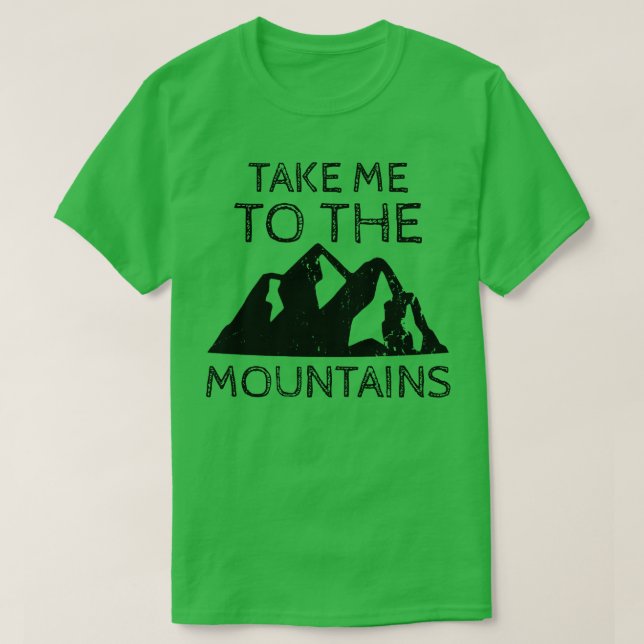 Höga berg utanför t shirt (Design framsida)