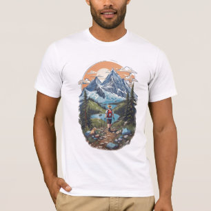 Höga bergsöverkant t shirt