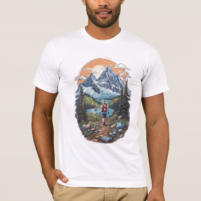 Höga bergsöverkant t shirt (Framsida)
