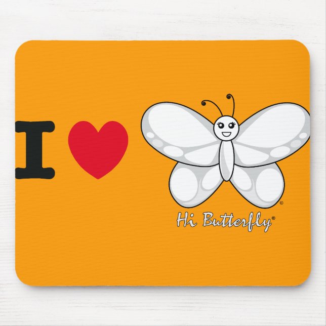 Höga Butterfly® Mousepad Musmatta (Framsidan)
