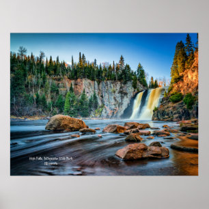 Höga fallen, Tettegouche Park, Minnesota Poster