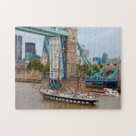 Höga Fartyg Themsen London. Pussel