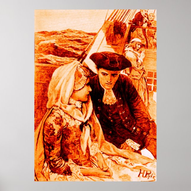 Höga havet Romantik Poster (Framsidan)