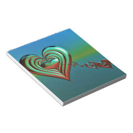 Höga hjärtan i himlar anteckningsblock