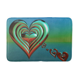 Höga hjärtan i himlar badrumsmatta