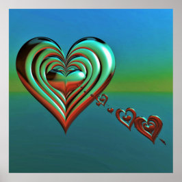 Höga hjärtan i himlar poster