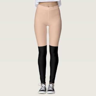 Höga lårsocklar leggings