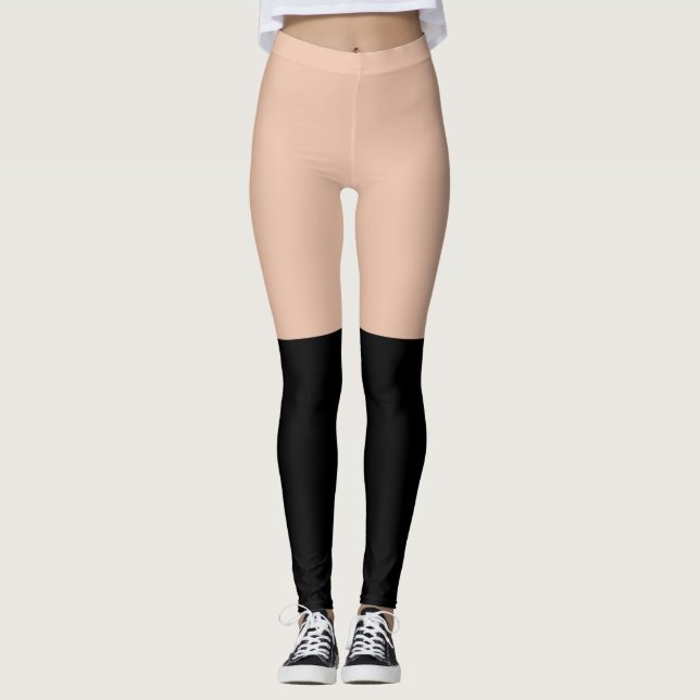 Höga lårsocklar leggings (Framsida)