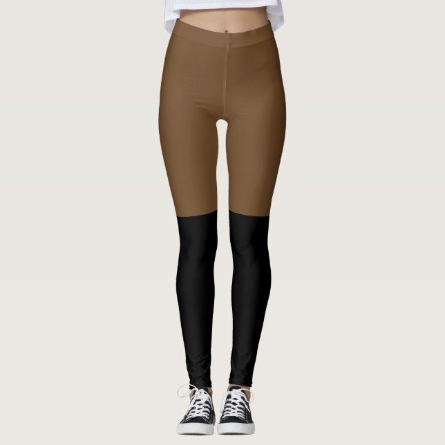Höga lårsocklar leggings (Framsida)