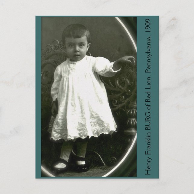 Höga Mode Småbarn 1909 Vykort (Framsida)