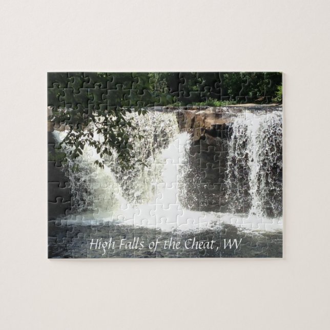 Höga murar av vattenfallspussel från Chost WV Pussel (Horisontell)