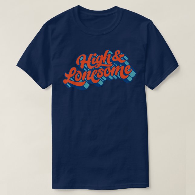 Höga och långa typografi Blågräs-folkfestival T Shirt (Design framsida)