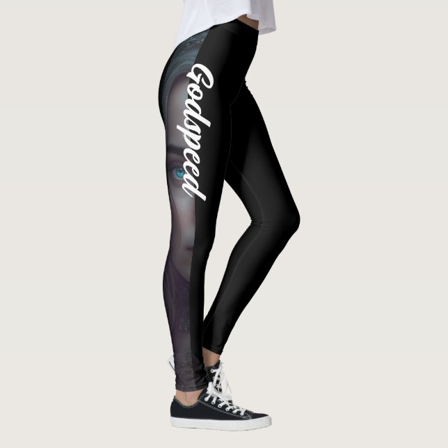 Höga önskade träningsbalkar leggings (Höger)