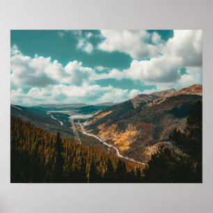 Höga över // hösthönsträd i Färg Poster