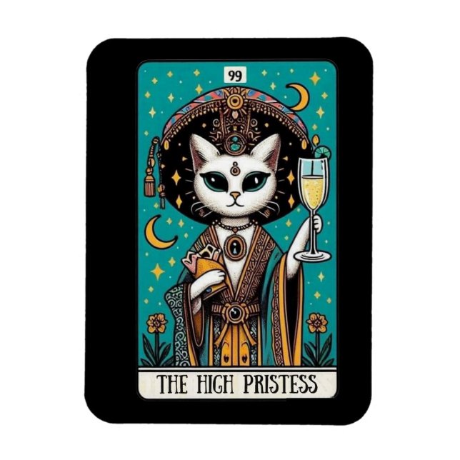 Höga pristagaren Cat Tarot Magnet (Vertikal)